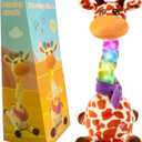 Dancing Talking Giraffe Toy for Baby Toddler, Dancing Giraffe Toy Singing Mimicking Recording Repeating What You Say with LED English Sing for Boys Girls Gift, 15 Second Recorde(Adjustable Volume)