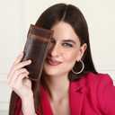 Leather Pen Case, Handmade Full Grain Organizer Pouch, Durable Protective Cover for Fountain Pens and Writing Tools (Brown)