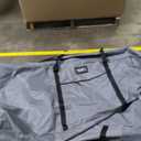 ZOBER 600D Oxford Fabric Rolling Christmas Tree Storage Bag - Fits 7.5 Ft Artificial Trees - Waterproof Christmas Tree Bag For Storage Box For Xmas, Durable Handles and Wheels - Card Slot - Gray