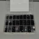2000PCS Metric Screws Assortment Kit, M2 M3 M4 M5 Bolts and Nuts with Lock and Flat Washers, 10.9 Grade Alloy Steel Metric Bolt Assortment Kit