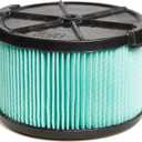 CRAFTSMAN CMXZVBE38740 Genuine Half Height HEPA Media Wet/Dry Vacuum Replacement Shop Vac Filter for Most 5 to 20 Gallon CRAFTSMAN Shop Vacuums, Easy Installation and Traps Allergens