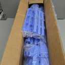 HOMIDEC Clothes Drying Rack, Large 4-Tier Foldable Drying Rack Clothing (67.7H x 19.7W x 30L Inches), Movable with 4 Castors. Multifunctional Stainless Steel Laundry Drying Rack, Blue