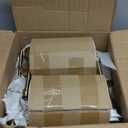 24.8 Inch Wall Sconces Battery Operated Set of 2, Rechargeable Wireless Wall Sconces Lights with Remote, Not Hardwired Dimmable Gold Wall Lamps with White Fabric Shade for Bedroom, 2 Bulbs Included