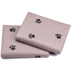 Washable Dog Pee Pads with Puppy Grooming Gloves,Puppy Pads,Reusable Pet Training Pads,Waterproof Pet Pads for Dog Bed Mat,Super Absorbing Whelping Pads (31x36 Inch (Pack of 2))
