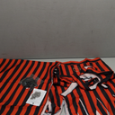 Pirate Costume Women Skirt Dress Accessories Set with Head Scarf Eye Patch Necklace Halloween Pirate Outfits (Red+Black)