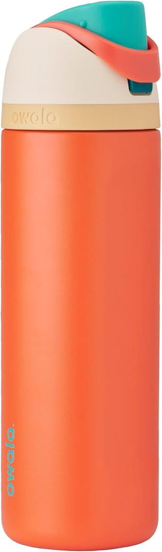 Owala Disney Princess FreeSip Insulated Stainless Steel Water Bottle with Straw for Sports and Travel, BPA-Free Sports Water Bottle, 24 oz, Moana