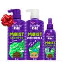 Aussie Kids Hair Care Bundle Set Including: Shampoo (16 Fl Oz), Conditioner (16 Fl Oz) & Detangler Spray (8 Fl Oz), Paraben- Free Sulfate-Free, Dye-Free, Cruelty-Free, Tangle-Free Styling