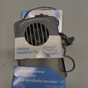 O2COOL Misting Neck Personal Travel Battery Powered Deluxe Cooling Fan, Single Pack (Gray)