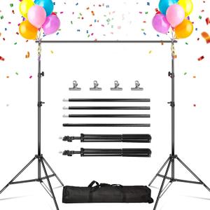 iMounTEK Backdrop Stand Photo Video Studio, 10Ft Wide Adjustable Backdrop Stand, Background Support System Kit with Clamps Carry Bag for Photography/Wedding/Party Decoration iMounTEK Backdrop Stand Photo Video Studio, 10Ft Wide Adjustable Backdrop Stand, Background Support System Kit with Clamps Carry Bag for Photography/Wedding/Party Decoration