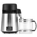 CO-Z 1.1 Gallon Water Distiller, 4L Countertop Distilled Water Machine with Timer Reservation and Glass Pot, 750W 304 Stainless Steel Distilled Water Maker for Home Office Drinking Water Purification