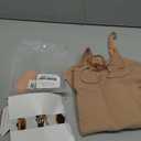 FeelinGirl Shapewear Tummy Control Seamless Bodysuit Hip Enhancer Body Shaper for Women (Beige, XS/S)