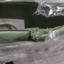 BinderX 1.5 Ring Binder, Sooez Round Ring 1.5 Inch Binders, Fits 325 Sheets of 8.5x11 Paper, Customizable View Cover with Inside Pockets, Cute 1.5" Binder, Olive Green