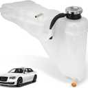 603-380 Engine Coolant Reservoir Tank with Cap Compatible with Chrysler 300, Dodge Challenger Charger 2011-2023 Replaces# 55111260AF, 55111260AB