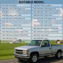 Door Seal Weatherstrip Rubber Trim Truck Car Weather Stripping for 1988-2000 Chevy GMC C1500 C2500 C3500 K1500 K2500 K3500, Blazer Suburban Tahoe Yukon, Front Left & Right