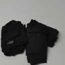 Pack of 4 Men's Thermal Compression Pants Fleece Lined Sports Tights Athletic Leggings Cold Weather Baselayer Winter Gear (Large, Black)