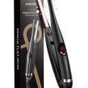 Small Flat Irons for Short Hair, 3/10" Thin Flat Iron for Short Hair, Pixie Cut and Bangs, Negative Ions Small Hair Straightener for Edges with 10th Adjustable Temp. Auto Shut Off