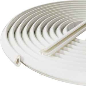 V-Shaped Thin Weather Stripping Door Seal, 33FT Small Draft Stopper for Doors, Foam Door Gap Filler, Insulation Winter, Soundproof,Noise-Reducing, Light-Blocking, Weatherproof Tape for Doors