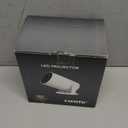 Mini Portable Projector 4K WiFi 6 BT 5.2 Upgraded Portable Projector Full HD Supported for Phone /PC /TV /HDMI /PS5 /Laptop Auto Keystone Home Theater 180 Rotation [Built-in App] White