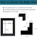 16x20 Canvas Floater Frame for 0.9"Deep Art Painting (16x20,Black)