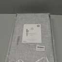 Gray Pinch Pleated Full Blackout Curtains Linen Texture Thermal Insulated Window Treatment Panel 84 Inch for Living Room Bedroom Noise Reducing Back Tab Drapes with Hooks, 1 Panel, 60"Wx84"L (Grey)