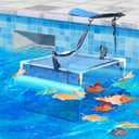 Swimming Pool Debris Filter, Pool Floating Skimmer, Sturdy Pool Leaf Skimmer, Surface Debris Floating Catcher,All Season Pool Leaf Catcher. (Blue)