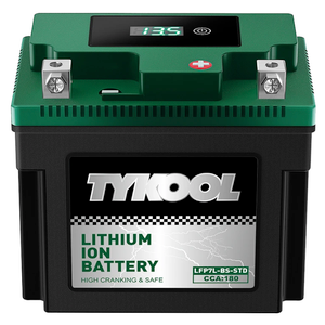 TYKOOL YTX9-BS -STD 240CCA Lithium LiFePO4 Motorcycle Battery,2X Cranking Amps,5X longer life,Powersports battery,for Scooter,ATV,UTV (Polaris 150cc),BMW (310cc,650cc,1000cc),Honda,Kawasaki,Suzuki