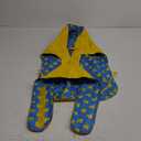 Dog Raincoat Reversible, Single Side Slicker Poncho Adjustable Waterproof Dog Rain Jacket with Leash Hole/Reflective Stripe Hooded Snowproof Windproof Clothes for Small to 3X-Large Dogs, L