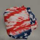 Women 4th of July Red White Blue Maxi American Flag Sundresses Retro Star Stripe with Pockets Dresses Stripes Stars Medium