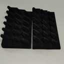 Foraineam 2 Pack Finger Ring Display Black Velvet 18 Slot Jewelry Counter Showcase Storage Organizer Holder