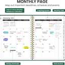 2 x 2026 Planner, Weekly and Monthly Calendar Planner, January 2026 - December 2026, Hardcover 2026 Calendar Book with Tabs For Women & Men, Inner Pocket, Spiral Bound, Perfect for Office Home School Supplies - A5 (6.3" x 8.5"), Dark Green