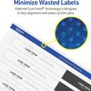 Avery Durable Waterproof Wraparound Rectangle Labels with Sure Feed Technology, 1-1/4" x 9-3/4", Matte White, 40 Customizable Labels for Laser and Pigment-Inkjet Printers (22845)