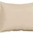 uxcell Pillow Shams 2 Pack Soft Brushed Microfiber Envelope Closure Pillowcases Standard(20"x26") Tan