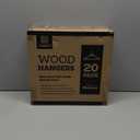 ELONG HOME Solid Wooden Hangers 20 Pack, Wood Suit Hangers with Extra Smooth Finish, Precisely Cut Notches and Chrome Swivel Hook, Clothes Hangers for Shirt Coat Jacket Dress, Natural