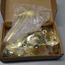 3 Pcs Christmas Bow Taper Candle Holders, 3 Size Gold Christmas Candlestick Holders, Xmas Candle Holder Vintage Decorative for Table Centerpiece Mantel Decor Holiday Housewarming Gifts