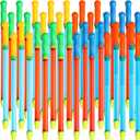 Leitee 36 Pcs 21.3 Crayon Water Guns Tube Squirters Suction Gun Water Shooter for Adults Beach and Pool Squirt for Summer Pool Party Game