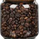 1 PC Small Glass Storage Jars with Airtight Lids, 17 fl oz (500ml) coffee container with Wooden Lid, Glass Pantry Canister for Beans, Rice, Sugar and etc