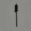 Garden Auger Drill Bit for Planting 2x14.5, Spiral Ground Auger Drill for 3/8" Hex Drive Drill, Bulb and Flower Planter Tool (Black)