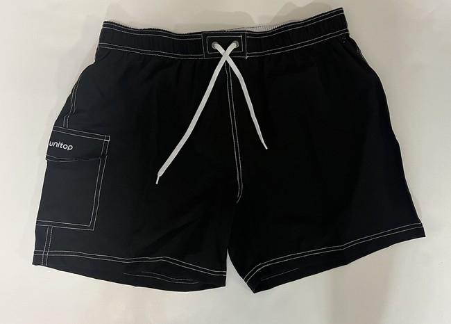 UNITOP Mens Swimming Black Shorts, XS