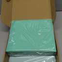 2 Pack Mini Size 3 Ring Binder 1 inch Rings 5 Colors Dividers Pu Leather Binders 5.5" X 8.5" Holds 200 Sheets Paper Three Ring Binder DRing with Pen Loop 1 Pockets School Office (Green&Blue)