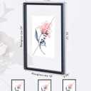 DLQuarts 18x24 Floating Picture Frame for 16x20/13x19/12x18/11x14 Photos, 2-Pack Solid Wood Double Plexiglass Wall Art Frames, Any Size Photo up to 18x24 Display, Black