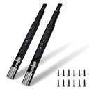 Soft Close Drawer Slides Full Extension 22 Inch Ball Bearing Drawer Slides Heavy Duty Drawer Slider Drawer Glides Side Mount Cabinet Sliders Black -10 Pairs