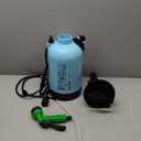 Vevitts Portable Pressure Sprayer Shower 5L for Camping with 7 Spray Modes, Hand Press Camping Shower with Hose and Shower Head, Hiking Traveling Shower Garden Sprayer Pet Shower Blue