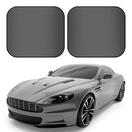 DaisyInner Car Windshield Sunshades 2 Pcs Universal Fit Foldable Front Window Shield Car Interior Accessories for UV Protection Windshield Heat Insulation Protection 27.56" x 31.5"(Grey)