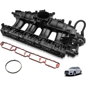 06J133201BH Engine Intake Manifold W/Solenoid Valve Gaskets & Sensor Replacement for VW Jetta EOS Passat Tiguan GTI CC Beetle A3 TT Q3 2.0 TSI 06J133185DE 06J133201AS 06J133201BD 06J133201AL