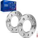 KAX 5x4.5 or 5x4.75 Wheel Spacers, Forged 1/2" Spacers with Hub Bore 78.1mm,2Pcs fit for 2017-2020 G80, 2017-2019 G90,Silver,Not Hubcentric