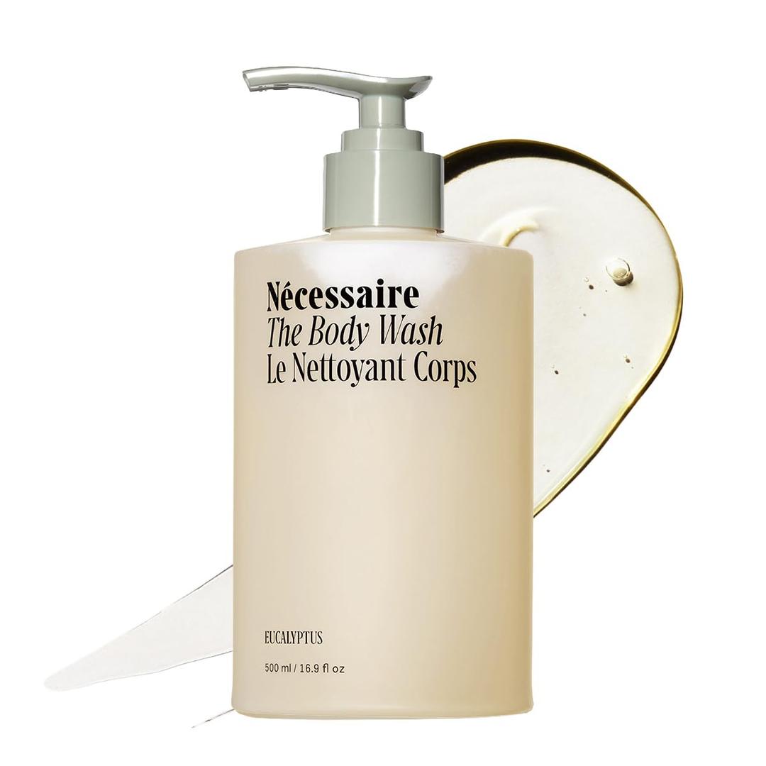 Ncessaire The Body Wash Eucalyptus  Multi-Oil Shower Gel Body Wash for Women + Men. Non-Comedogenic + Hypoallergenic for Sensitive Skin with Niacinamide. 500ml/16.9 fl oz