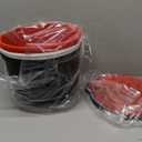 Silicone Liners for KitchenAid 7 Quart Stand Mixer - Bowl Liners for Kitchen Aid Mixer, No More Mixer Bowls Needed - 3 Liners & 3 Lids, Red & White & Black