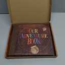 Our Adventure Book Scrapbook Photo Album 146-Page, Retro Embossed Travel Memory Book for Anniversary Wedding, Up Personalized Gifts for Couples Traveler Newlyweds (8.9 * 7.7 in)