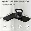 Floating Corner Shelves, Wall Shelf Set of 3, Shelves for Wall Storage, Solid Wood Shelves for Storage, Wall Mount Wooden Display Shelf for Bathroom Bedroom Kitchen Garage (Black 3 Pcs)