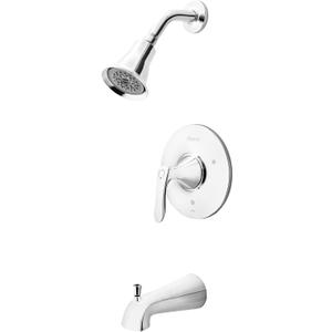 Pfister Weller Tub & Shower Trim Kit, Valve Not Included, 1-Handle, 3-Hole Install, Polished Chrome Finish, LG898WRC